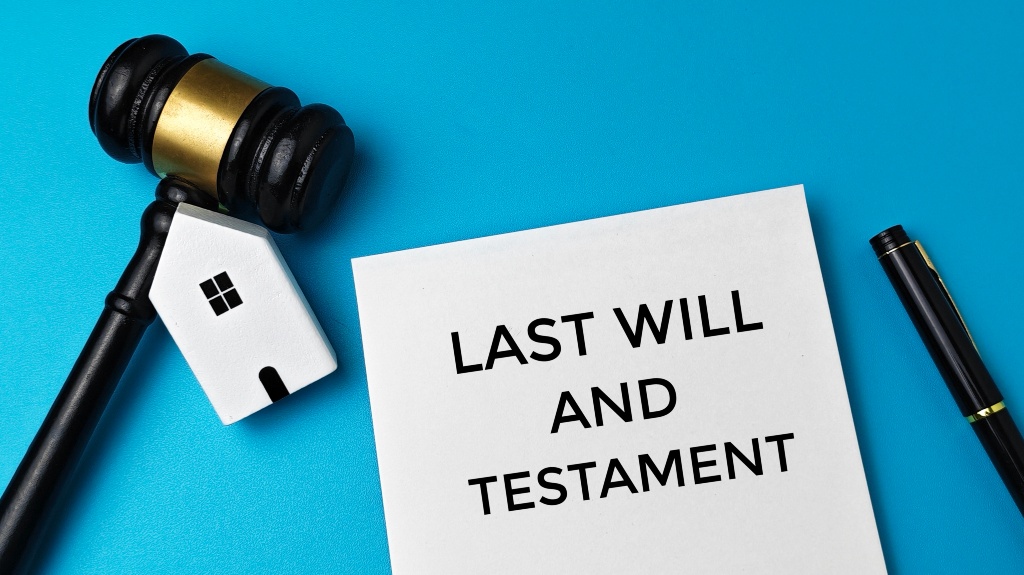 Last Will and Testament Document with Judge Gavel